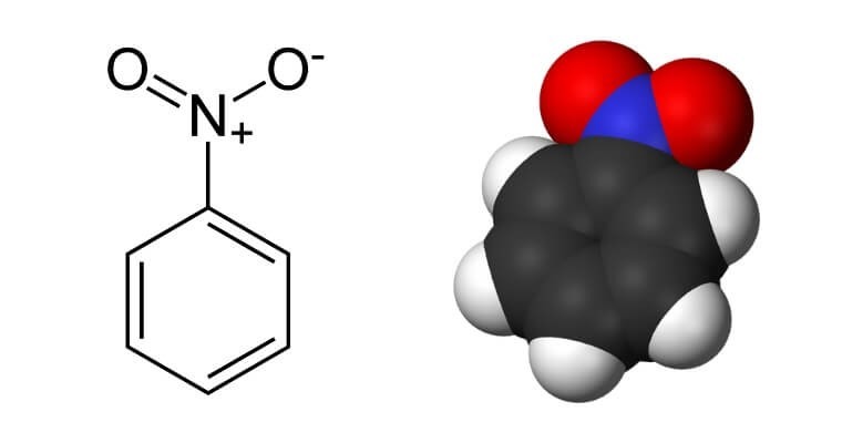 cấu tạo phân tử của nitrobenzen